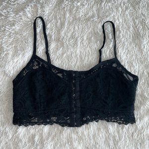 Black Lace Crop Top / Bralette